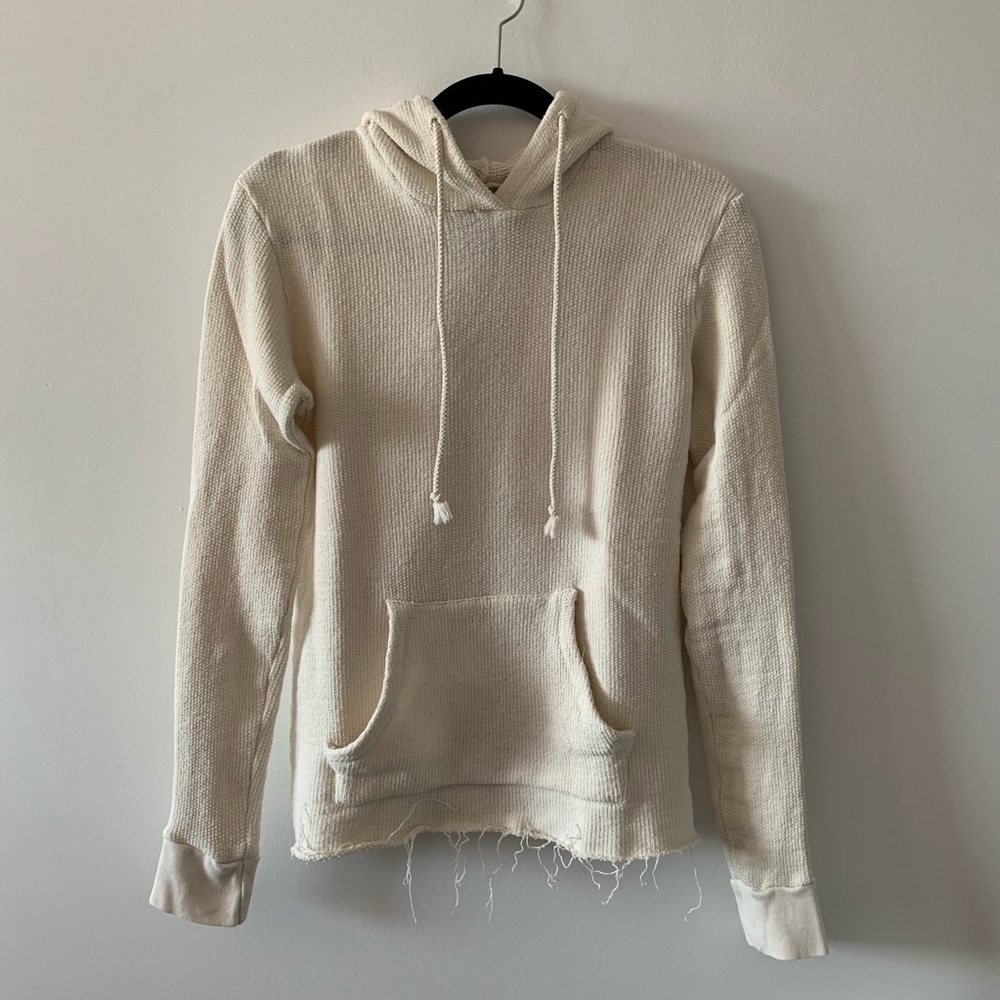 Shadow Hill hoodie small French terry waffle knit